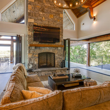 A Waterfront Retreat with 280-Degree Views via Open Corner Glass NanaWall Doors