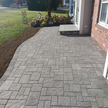 Unilock Paver Walkway Project with Bluestone Steps
