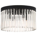 Crystorama - Crystorama EMO-5400-BF Emory 4-Light Black Forged Ceiling Mount - There is undeniable magic when light meets exquisite crystal and glass. The family-owned design house of Crystorama has been celebrating this marriage for more than 60 years in its lighting creations. Crystorama is known for its standout lighting, which is exceptional in quality and design. With every chandelier it manufactures, Crystorama draws upon its history, knowledge, and legacy of stellar craftsmanship, and then embraces modern shapes, inspirations, and materials. From traditional all-crystal designs, to princess mini chandeliers, to even transitional lighting collections, Crystorama offers styles that will match any dcor and are always in fashion.