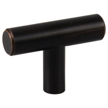 Celeste Bar Pull Cabinet Handle Oil-Rubbed Bronze Solid Steel, T-Pull