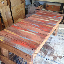 Solid Wood Rustic Sunbeached Weathered Look Indoor/Outdoor Bench - Indoor Benches