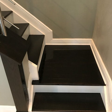 Espresso Oak w/ Stainless Steel Railings