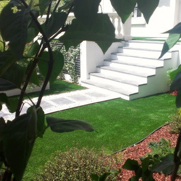 Jardin sur dalle de béton