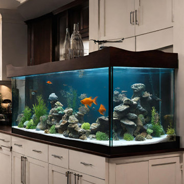 Custom Saltwater Aquarium Installation