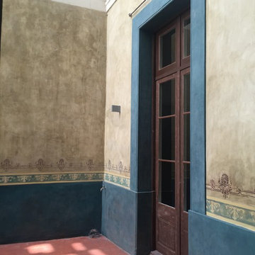 Restauración de patio interior modernista en Barcelona