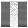 Scattered-Stormy 3-Panel Track Extendable Vertical Blinds 36-66"x94"