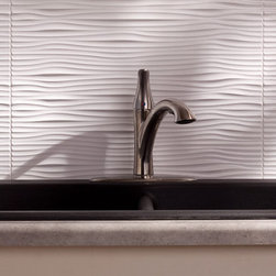 Fasade Waves, Gloss White - Home Decor