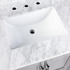 Kendall Gray Bathroom Vanity, 48", Vanity With Top