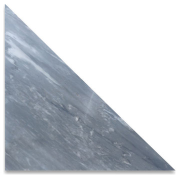 Bardiglio Gray Marble 12x12x17 Triangle Tile Bathroom Kitchen Honed, 100 sq.ft.
