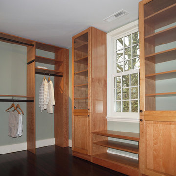 Master Walk In Closet in Cherry Wood Veneer