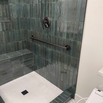 Refreshing Greens and Stylish Tiles