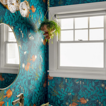 Botanical Wallpaper Powder Room