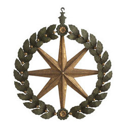 A Burst of Holly Wreath - Gold - New - Wreaths And Garlands