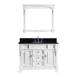 Modern Fittings - Huntshire 48" Single Bathroom Vanity Set, White - Bathroom Vanities And Sink Consoles