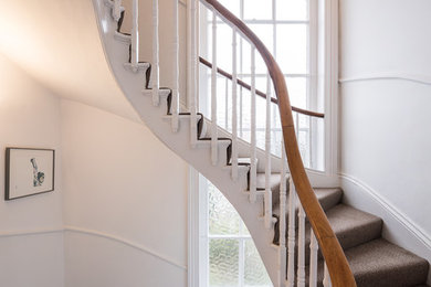 This is an example of a victorian staircase in London.