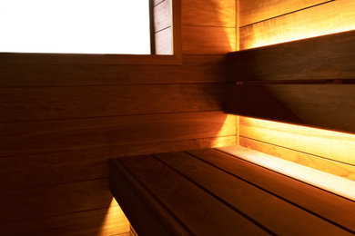 Bespoke outdoor sauna installation, Putney: South West London