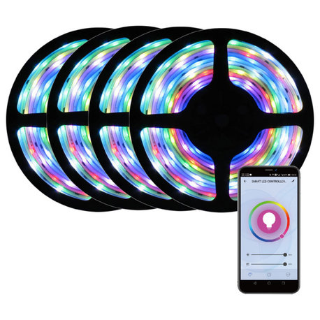 WBM Smart LED Strip Light, Wifi Supported LED Strip,Color Changing Light- Pack 4