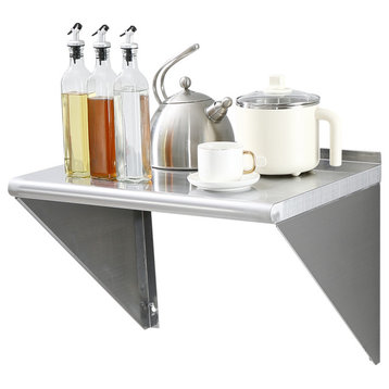 VEVOR 24"x18" Stainless Steel Wall Mounted Shelf Kitchen Restaurant Shelving