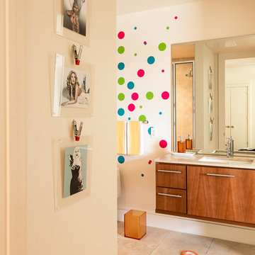Modern Glamour Condo Bathroom Art