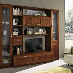 Italian Wall Unit Paris 605 by Artigian Mobili - $4,859.00 - Entertainment Centers And Tv Stands