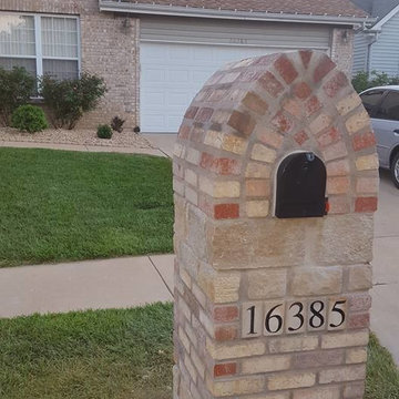 Stone and Brick Mailbox in Florissant, Mo