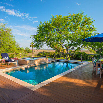 Swimming Pool and Spa Combination - Belle Hall Subdivision of Mt. Pleasant, SC
