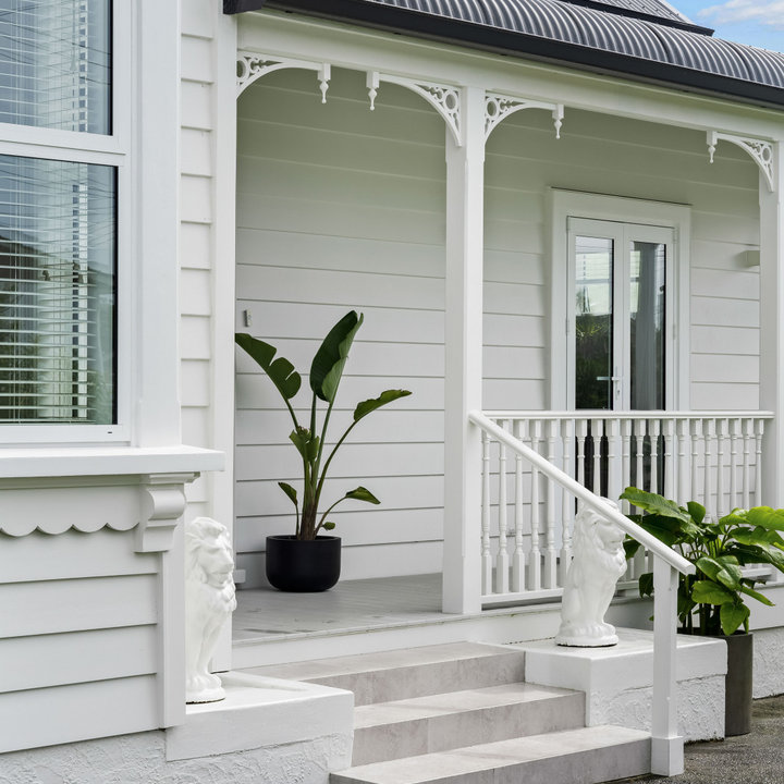Veranda Traditional Railing 75 Beautiful Verandah with Wood Railing Ideas & Designs - August 2026 ...