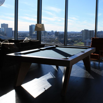Modern Billiards Table with a Table Tennis Conversion Top by 11 Ravens (Trigon)