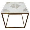 20 in. Side Table in White