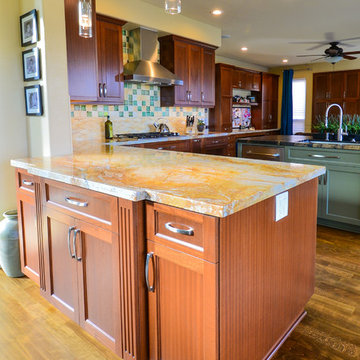 Exotic African Sapele Kitchen