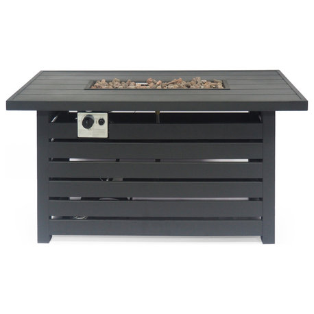 Muriel Rectangular Iron Fire Pit
