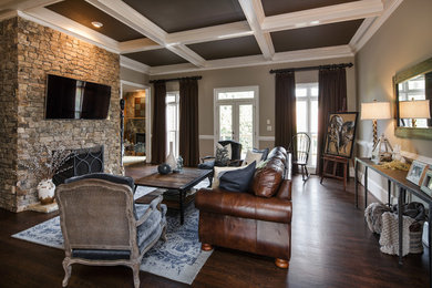 Family room - traditional family room idea in Atlanta