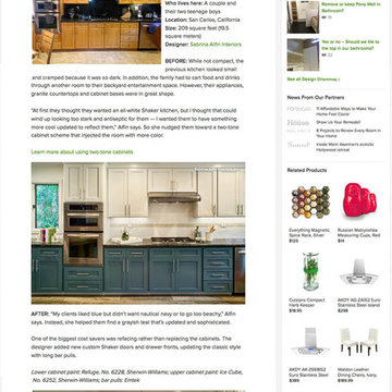 Houzz.com Kitchen of the Week - Sabrina Alfin Interiors