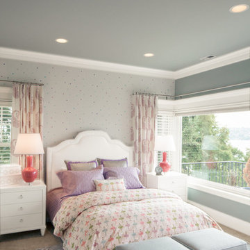 Purple & Light Blue Girl's Bedroom