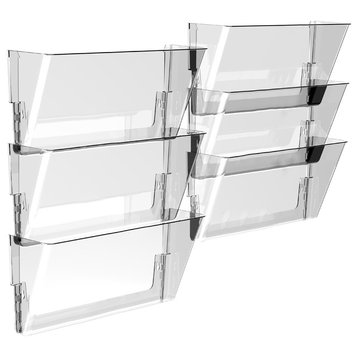 Storex Wall File, Legal, Clear (case of 6)