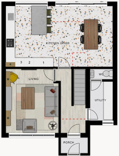 Kitchen Diner Layout | Houzz UK