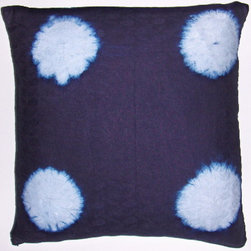 Cotton Indigo dyed cloth pillow cover - Decorative Pillows