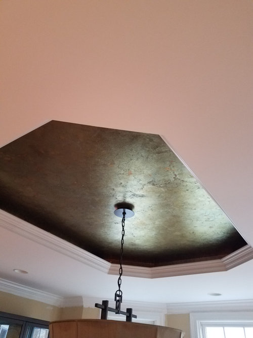 How to brighten a tarnished gold leaf ceiling