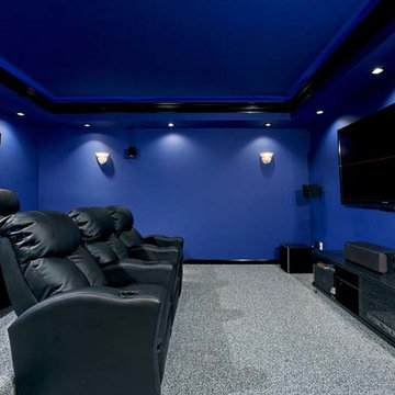 Basement Remodel with Gym and Theatre