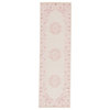 Jaipur Living Malo Medallion Pink/White Area Rug, 2'6"x8'