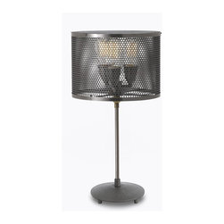 Beehive 12" Table Lamp | Oil Bronze - Table Lamps