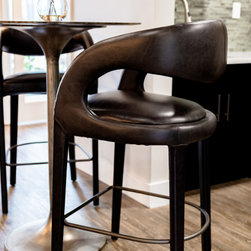 Sleek and Textured Kitchenette Design for Commercial Environments - Bar Stools And Counter Stools