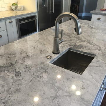 Island sink with disposal and air switch