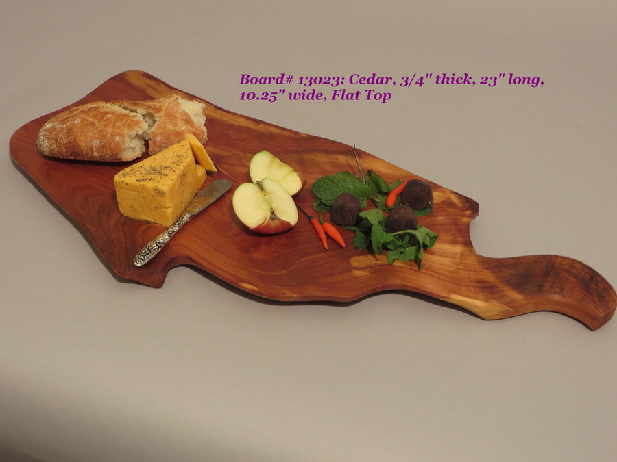 Hand-Carved Cedar Serving Board