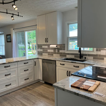 Traditional Kitchen Remodel Done in New Polar White Cabinets