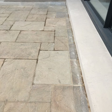 Woking Surrey Outside Patio Step Microcement