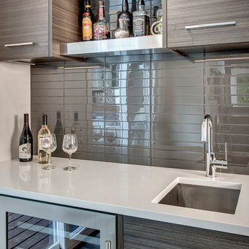 Cottage Lake Kitchen with a Splash of Glam