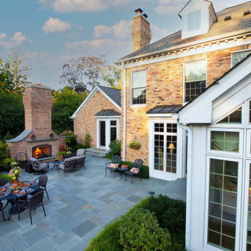 Fireplace-Bluestone Patio