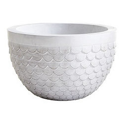 SCALLOPED PLANTER - SMALL - Outdoor Pots And Planters