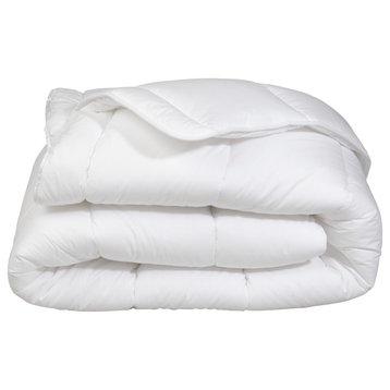 Super Oversized Lightweight Down Alternative Comforter, White, Full / Queen